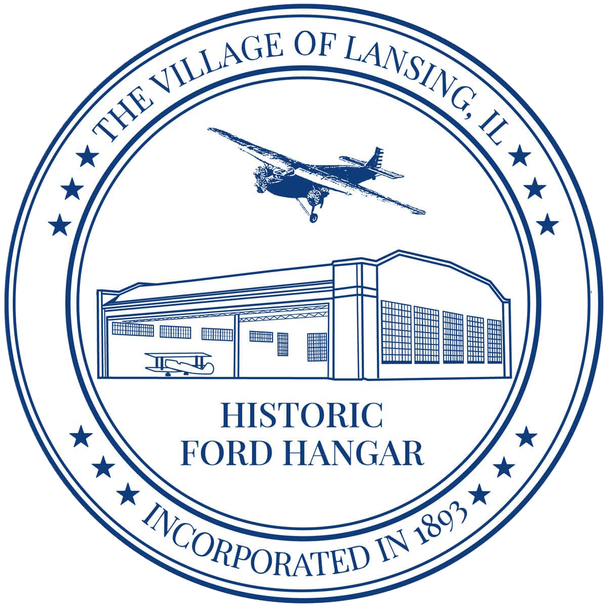 Historic ford hangar cutout